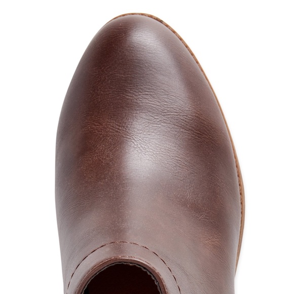 Brown Memory Foam Women’s Ankle Zipper Bootie New - Picture 7 of 7